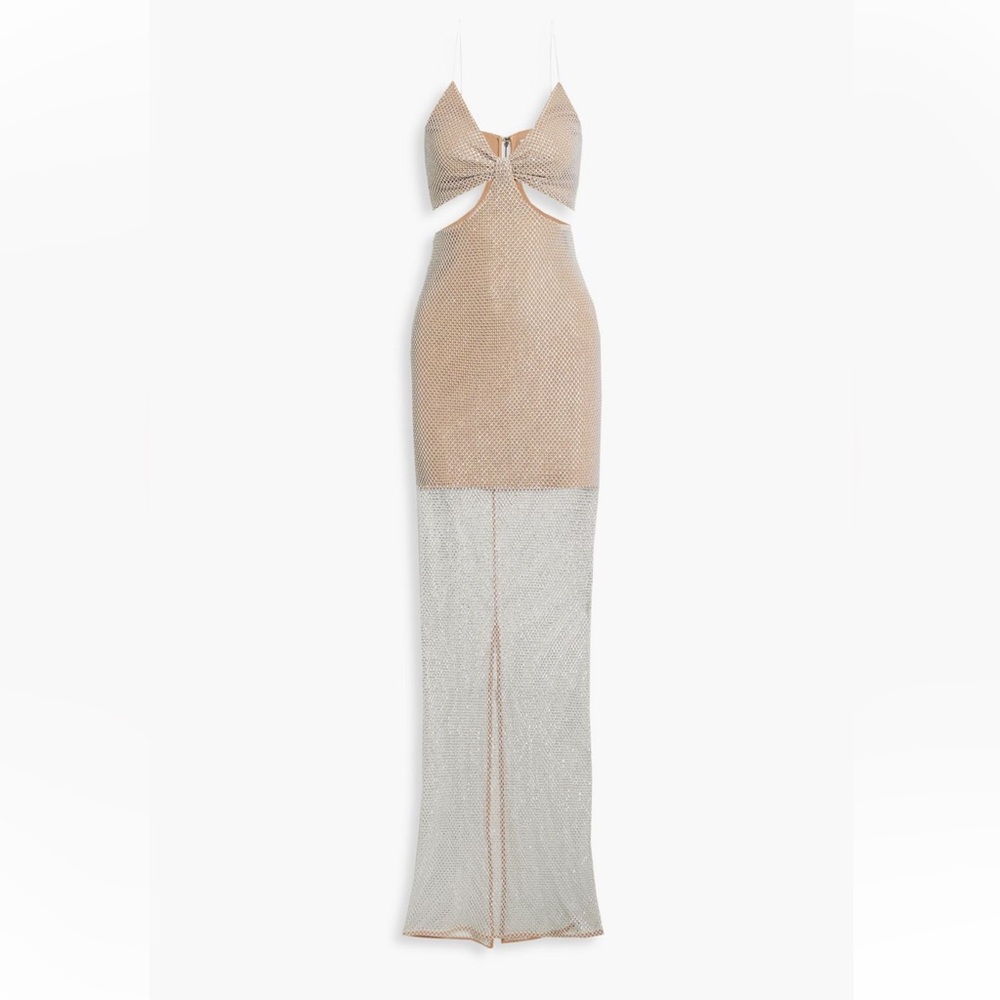 Alice and Olivia Havana cut out Crystal embellished dress